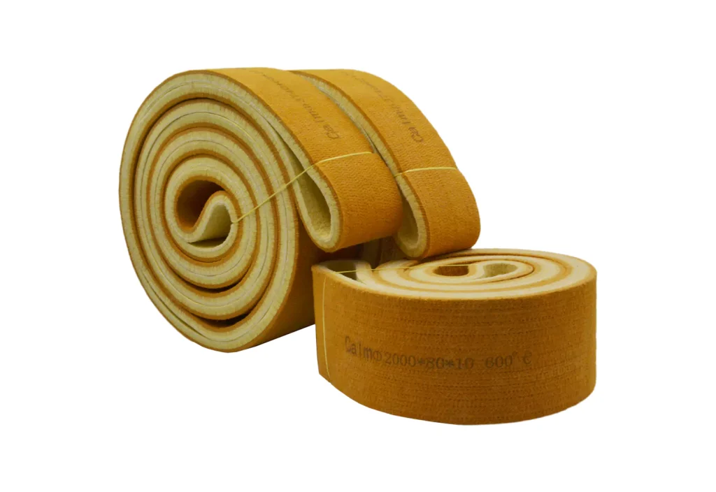 PBO felt belts offer excellent high-temperature resistance, with a maximum operating temperature of up to 600°C.